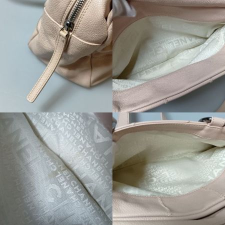  CHANEL シャネル チョコバー ショルダーバッグ ピンク ギャランティーカード付