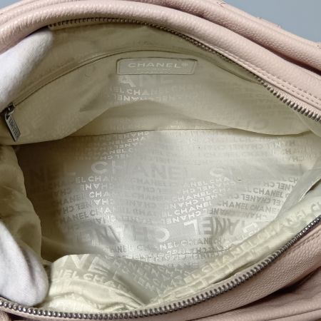  CHANEL シャネル チョコバー ショルダーバッグ ピンク ギャランティーカード付