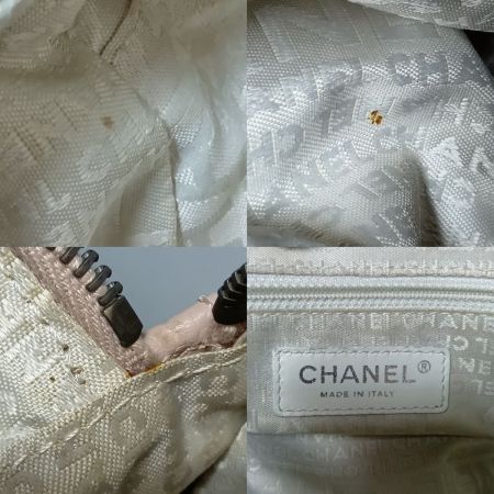  CHANEL シャネル チョコバー ショルダーバッグ ピンク ギャランティーカード付