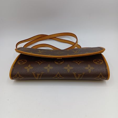  LOUIS VUITTON ルイヴィトン モノグラム ポシェットツインPM ショルダーバッグ M51854 ブラウン