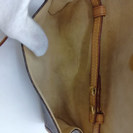  LOUIS VUITTON ルイヴィトン モノグラム ポシェットツインPM ショルダーバッグ M51854 ブラウン