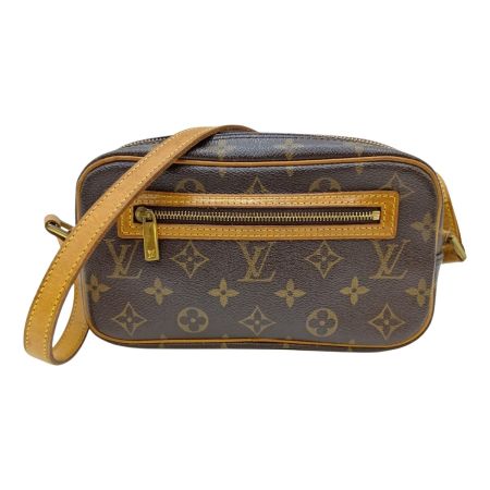  LOUIS VUITTON ルイヴィトン モノグラム ポシェット シテ ショルダーバッグ M51183 ブラウン