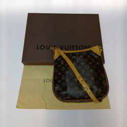 ◎◎ LOUIS VUITTON ルイヴィトン モノグラム オデオンPM ショルダーバッグ M56390 ブラウン 箱・布袋付 Cランク