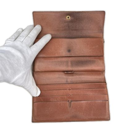 LOUIS VUITTON ルイヴィトン モノグラム ポルト トレゾール インターナショナル M61215 ブラウン