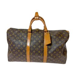 ◎◎ LOUIS VUITTON ルイヴィトン モノグラム キーポル 50 ボストンバッグ M41426 ブラウン Cランク