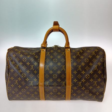  LOUIS VUITTON ルイヴィトン モノグラム キーポル 50 ボストンバッグ M41426 ブラウン
