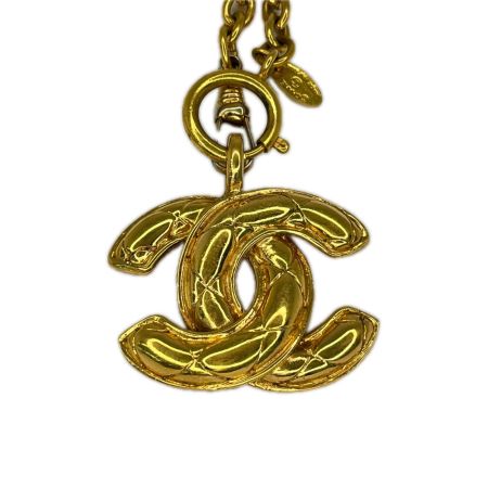 CHANEL シャネル マトラッセ ココマーク ネックレス ゴールド 箱付