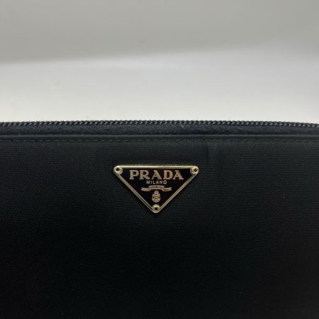 PRADA プラダ ラウンドファスナー財布 キズ.ヨゴレ.使用感有 ブラック