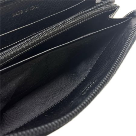 PRADA プラダ ラウンドファスナー財布 キズ.ヨゴレ.使用感有 ブラック