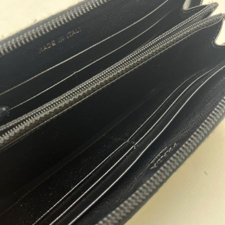 PRADA プラダ ラウンドファスナー財布 キズ.ヨゴレ.使用感有 ブラック