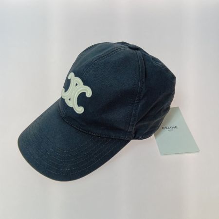  CELINE セリーヌ トリオンフ ベースボールキャップ 2AUT6969P ブラック