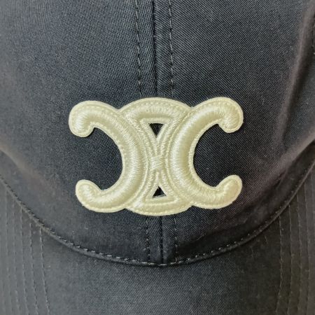  CELINE セリーヌ トリオンフ ベースボールキャップ 2AUT6969P ブラック