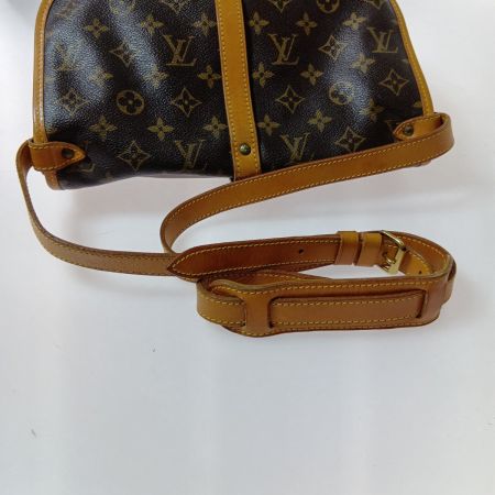  LOUIS VUITTON ルイヴィトン モノグラム ソミュール30 ショルダーバッグ M42256 ブラウン
