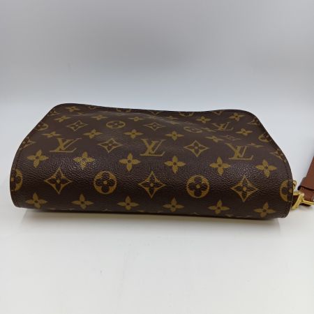  LOUIS VUITTON ルイヴィトン モノグラム オルセー セカンドバッグ M51790 ブラウン ポケットベタつき有