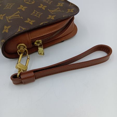  LOUIS VUITTON ルイヴィトン モノグラム オルセー セカンドバッグ M51790 ブラウン ポケットベタつき有