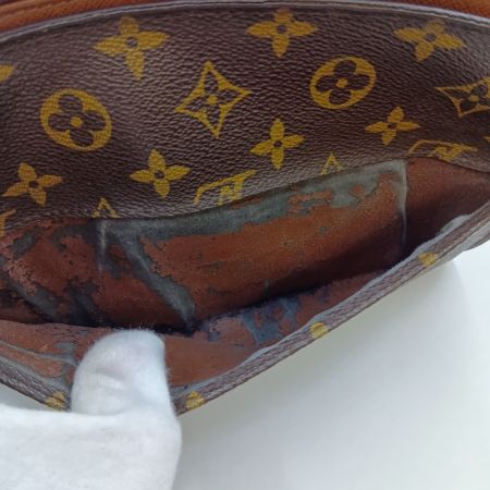  LOUIS VUITTON ルイヴィトン モノグラム オルセー セカンドバッグ M51790 ブラウン ポケットベタつき有