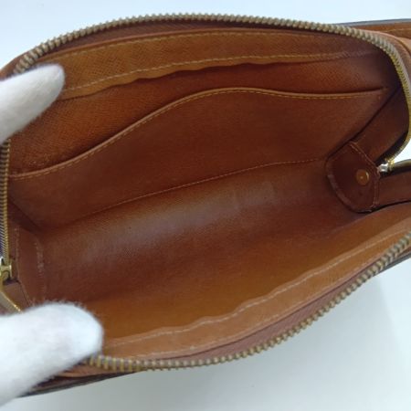  LOUIS VUITTON ルイヴィトン モノグラム オルセー セカンドバッグ M51790 ブラウン ポケットベタつき有