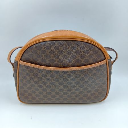  CELINE セリーヌ マカダム ショルダーバッグ F/10 ブラウン