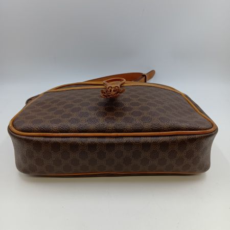  CELINE セリーヌ マカダム ショルダーバッグ F/10 ブラウン