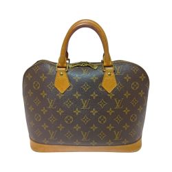 ◎◎ LOUIS VUITTON ルイヴィトン モノグラム アルマ ハンドバッグ M51130 ブラウン ファスナー破れ有 Cランク
