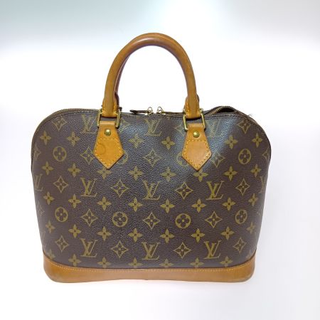  LOUIS VUITTON ルイヴィトン モノグラム アルマ ハンドバッグ M51130 ブラウン ファスナー破れ有