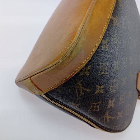  LOUIS VUITTON ルイヴィトン モノグラム アルマ ハンドバッグ M51130 ブラウン ファスナー破れ有