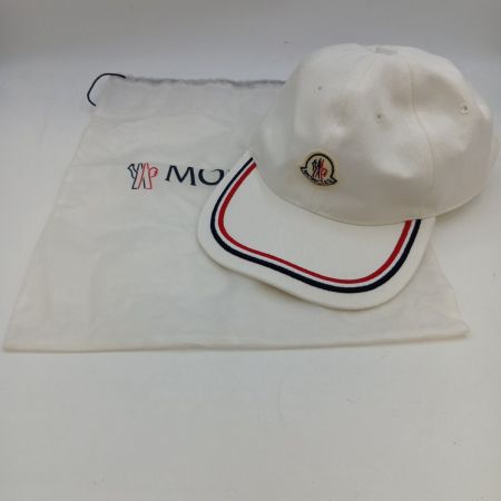  MONCLER モンクレール 帽子 キャップ ベースボールキャップ 0098155 V0001 ホワイト