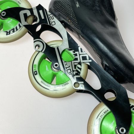  SSS スリーエス インラインスケート 約25cm MatterG13ウィール 110mm ブラック×グリーン