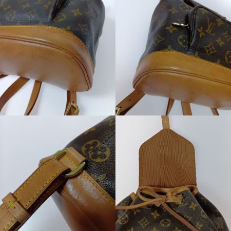  LOUIS VUITTON ルイヴィトン モノグラム モンスリ・ミドルサイズ リュック M51136 ブラウン