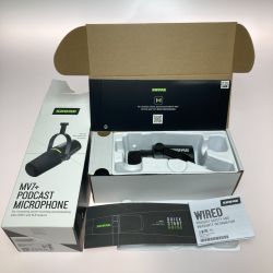 ◎◎ shure ポッドキャストマイクロホン ダイミナミックマイク USB-Cケーブル欠品 箱破れ有 mv7+ Cランク