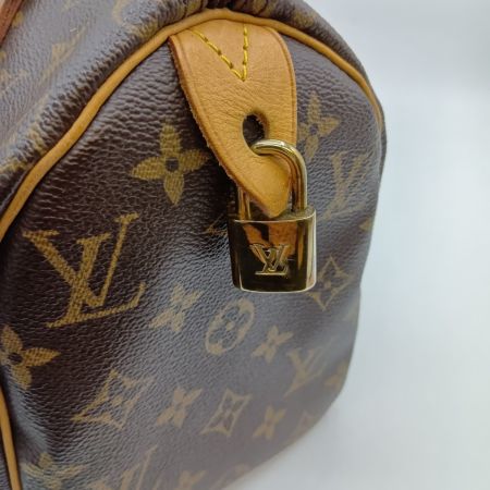 LOUIS VUITTON ルイヴィトン モノグラム スピーディ25 ボストンバッグ M41528 ブラウン