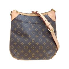  LOUIS VUITTON ルイヴィトン モノグラム オデオン PM ショルダーバッグ M56390 ブラウン Bランク