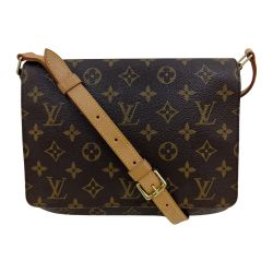 ◎◎ LOUIS VUITTON ルイヴィトン モノグラム ミュゼット・タンゴ ショルダーバッグ M51257 ブラウン Bランク