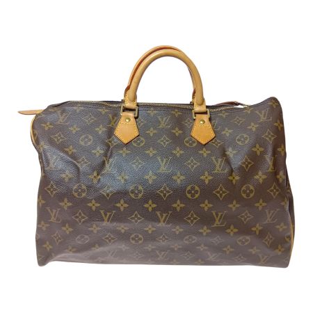  LOUIS VUITTON ルイヴィトン モノグラム スピーディ40 ボストンバッグ M41522 ブラウン