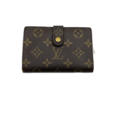  LOUIS VUITTON ルイヴィトン モノグラム ポルトモネ・ビエ ヴィエノワ 2つ折り財布 M61663 ブラウン