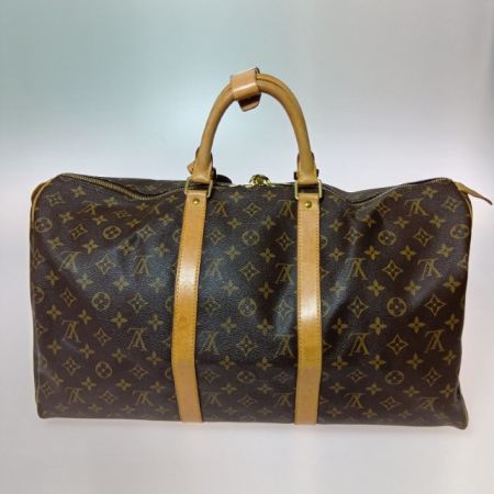  LOUIS VUITTON ルイヴィトン モノグラム キーポル50 ボストンバッグ M41426 ブラウン カギ欠品
