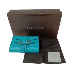 ◎◎ GUCCI グッチ エミリー ホースビット チェーン ショルダーバッグ 283063 グリーン Bランク