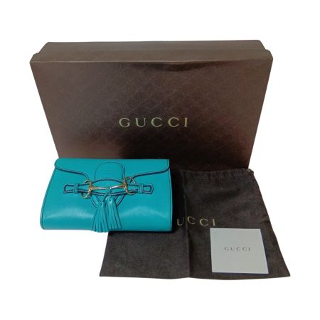  GUCCI グッチ エミリー ホースビット チェーン ショルダーバッグ 283063 グリーン