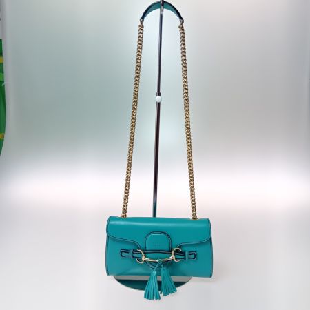  GUCCI グッチ エミリー ホースビット チェーン ショルダーバッグ 283063 グリーン