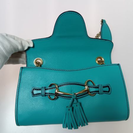  GUCCI グッチ エミリー ホースビット チェーン ショルダーバッグ 283063 グリーン