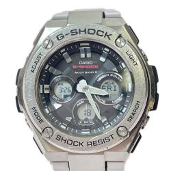 ◎◎ CASIO カシオ G-SHOCK ジーショック G-STEEL 電波ソーラー メンズ 腕時計 シルバー GST-W310D Cランク