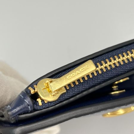 COACH コーチ エッセンシャル スリム ビルフォールド ウォレット 2つ折り財布 CCY13 ネイビー