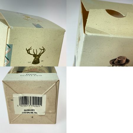  RDON & MACPHAIL スミス グレンリビット ライオンラベル ウイスキー 21年 700ml 40% 箱付 未開栓