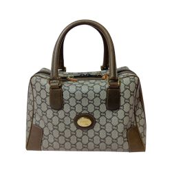 ◎◎ GUCCI グッチ GG PLUS ボストンバッグ ハンドバッグ ベージュ Cランク