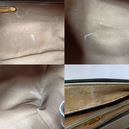  GUCCI グッチ GG PLUS ボストンバッグ ハンドバッグ ベージュ