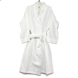 ◎◎ MARKS&WEB オーガニックコットン ワッフルバスローブ 　シミ汚れ有 ホワイト Bランク