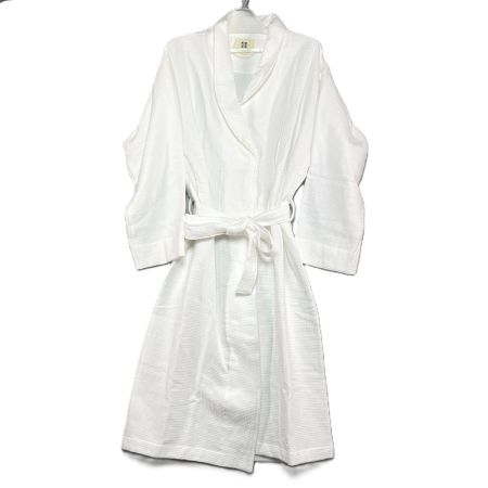  MARKS&WEB オーガニックコットン ワッフルバスローブ 　シミ汚れ有 ホワイト