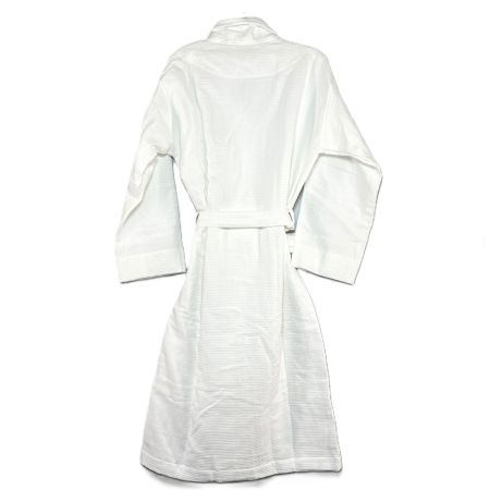  MARKS&WEB オーガニックコットン ワッフルバスローブ 　シミ汚れ有 ホワイト
