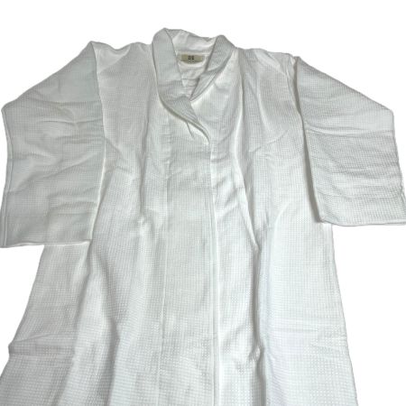  MARKS&WEB オーガニックコットン ワッフルバスローブ 　シミ汚れ有 ホワイト