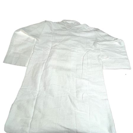  MARKS&WEB オーガニックコットン ワッフルバスローブ 　シミ汚れ有 ホワイト